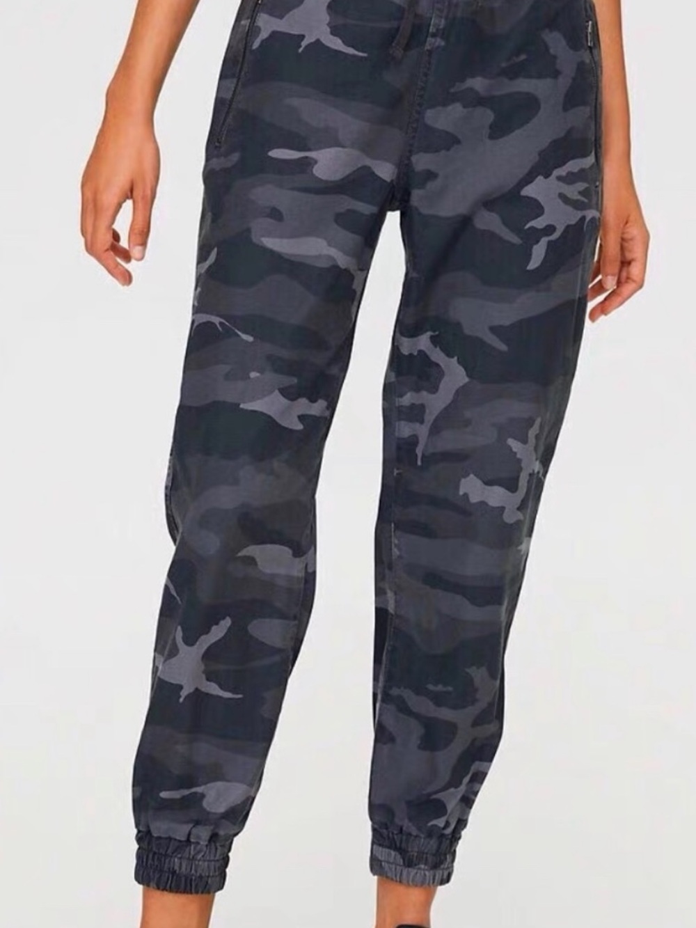 TNA Black & Charcoal Camo Joggers
